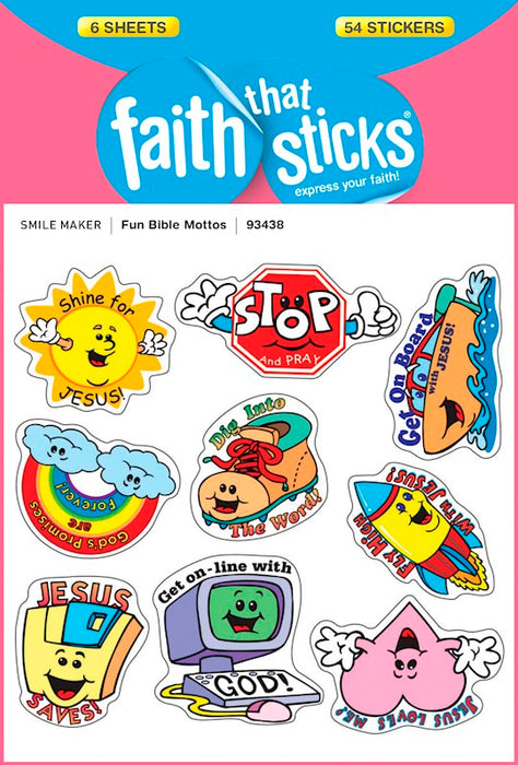 Fun Bible Mottos Stickers