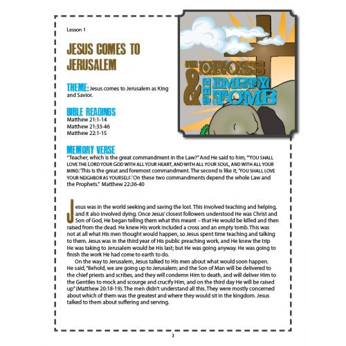 The Cross & the Empty Tomb Young Teen Student Book