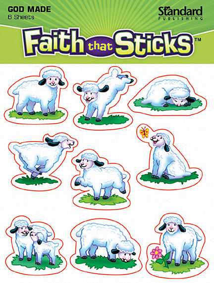God Made Sheep Stickers