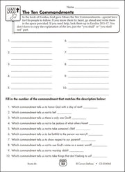 Lesson on 10 Commandments