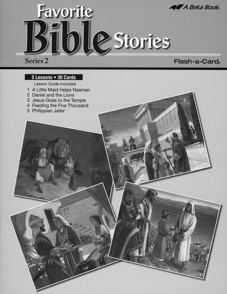 Favorite Bible Stories 2 Abeka FlashACard — One Stone Biblical