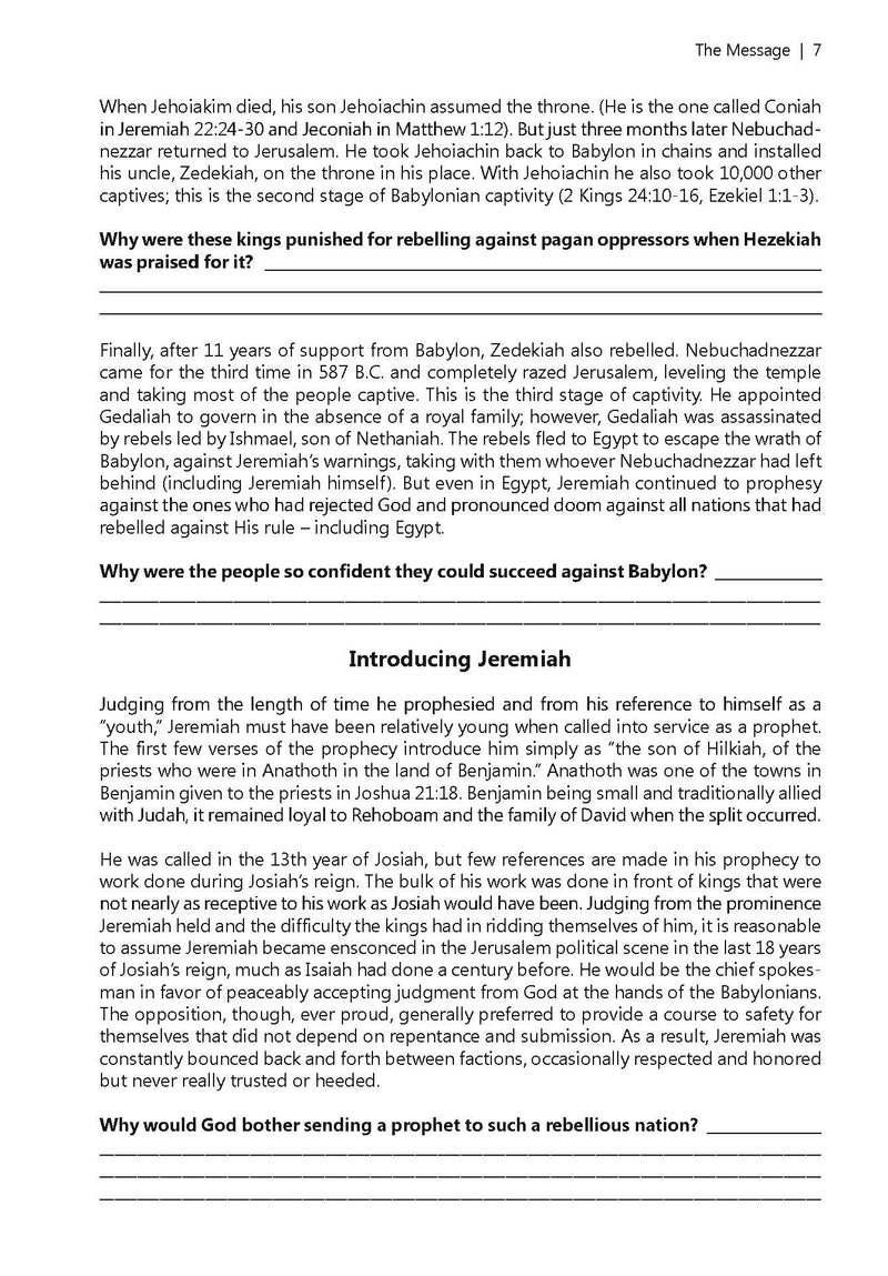 Tears For the Nation: Studies in Jeremiah & Lamentations