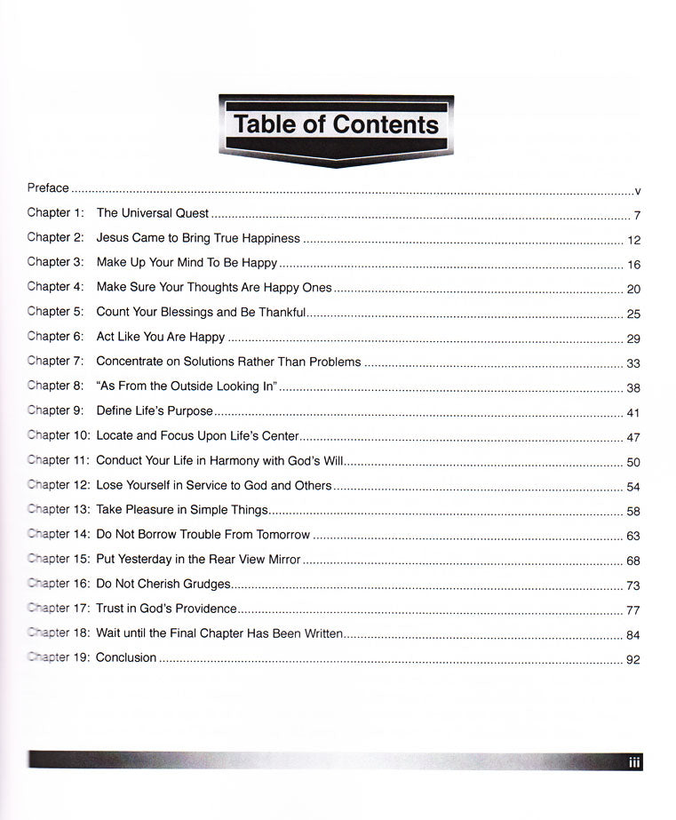 Table of Contents