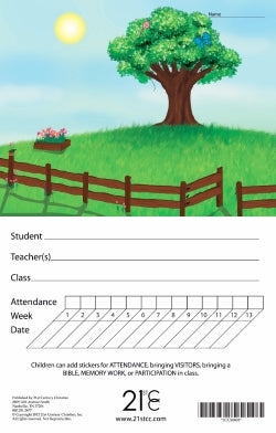 Spring Scene Attendance Card