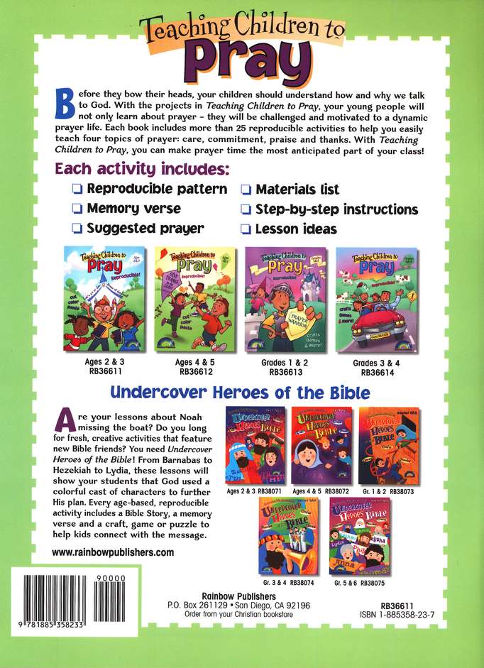 Teaching Children to Pray - Ages 2 & 3