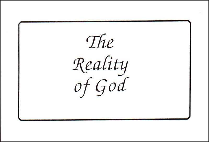 The Reality of God