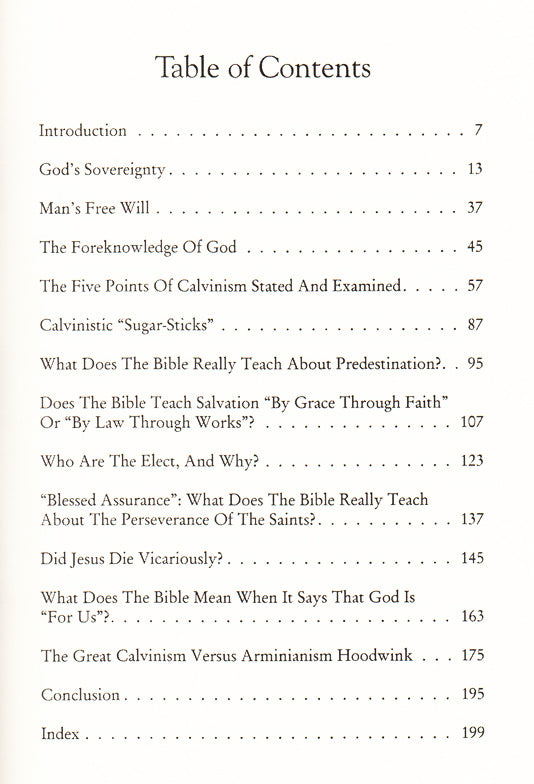 Table of Contents