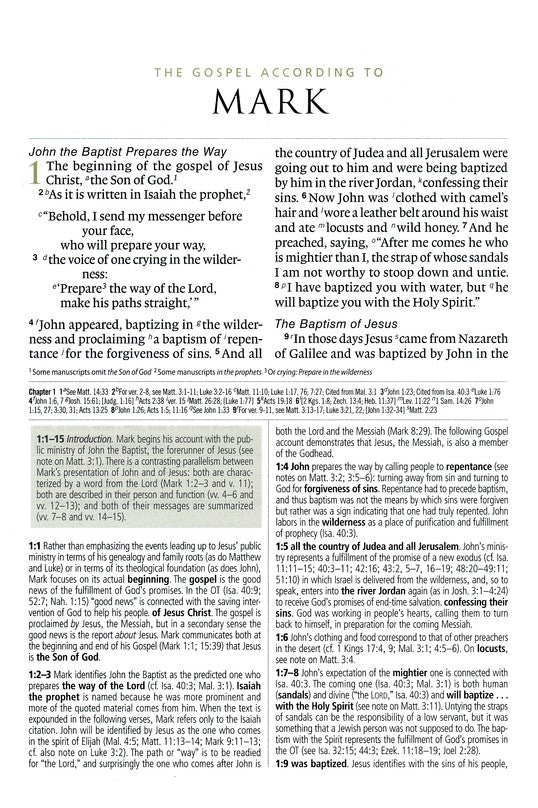 ESV Study Bible Large Print - Black Genuine Leather