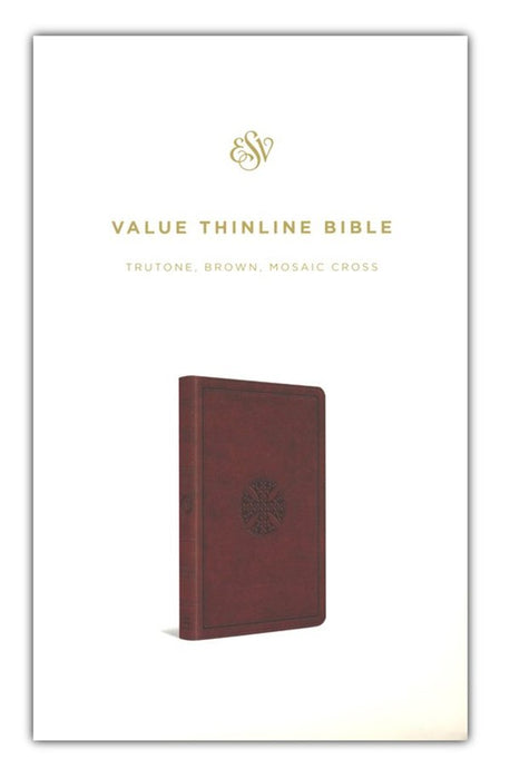 ESV Value Thinline Bible Brown Mosaic Trutone