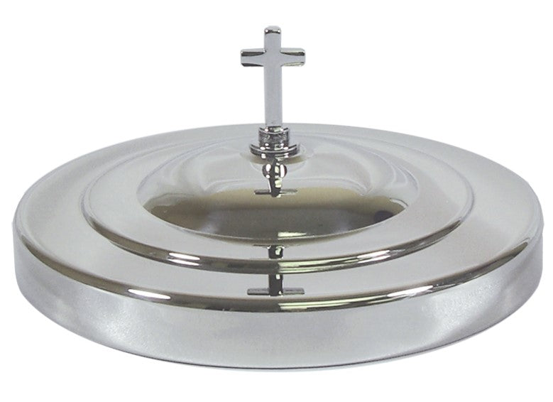 Deluxe Communion Bread Plate Cover - Silver