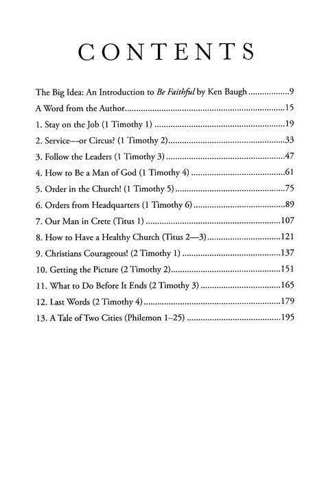 Be Faithful - 1 & 2 Timothy, Titus, and Philemon