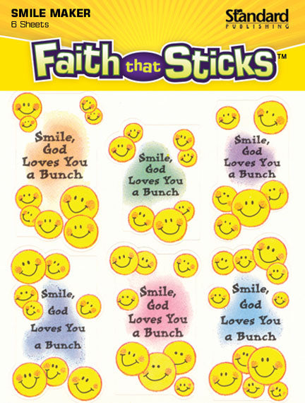 Smile - God Loves You a Bunch Stickers