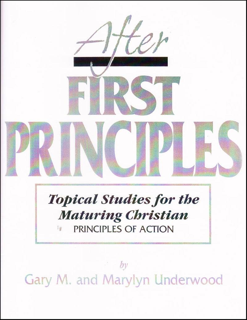 After First Principles