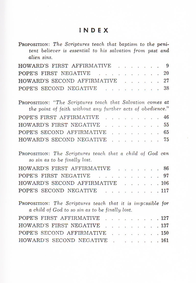 Howard-Pope Propositions