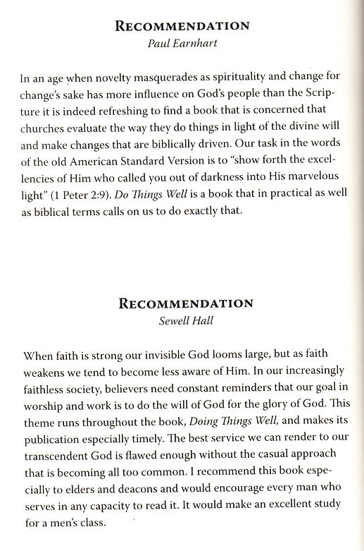 Do Things Well: The Pursuit of Excellence Book