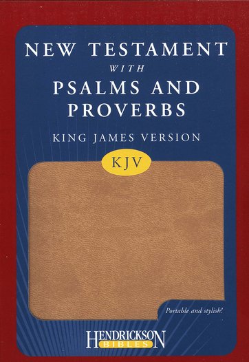 KJV New Testament Bible with Psalms and Proverbs Tan Flexisoft