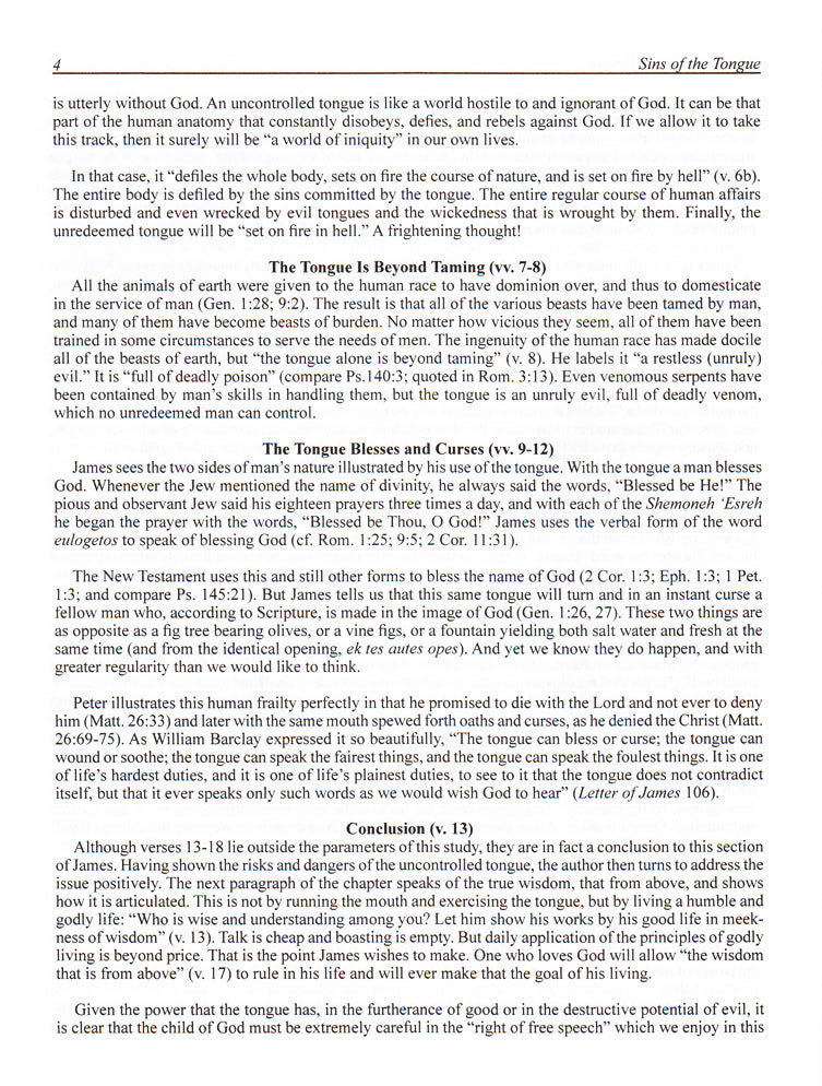 Sins of the Tongue Sample 4