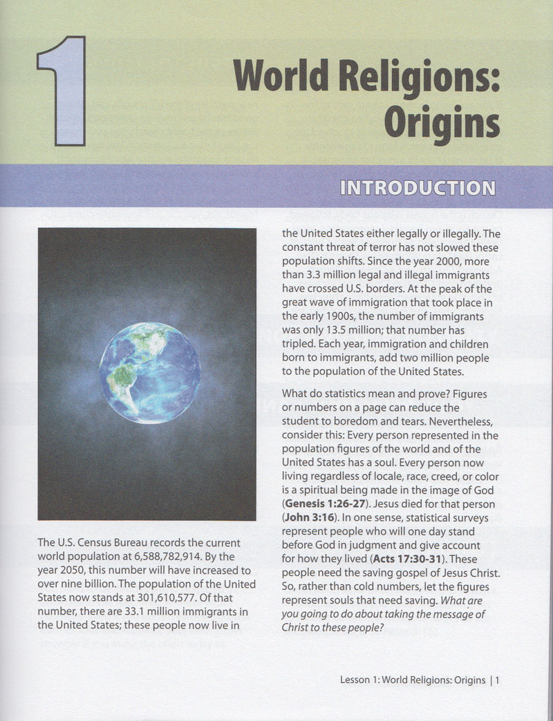 World Religions (Teen/Adult 6:1)