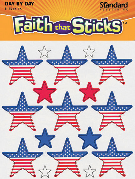 Red, White, and Blue Stars Stickers