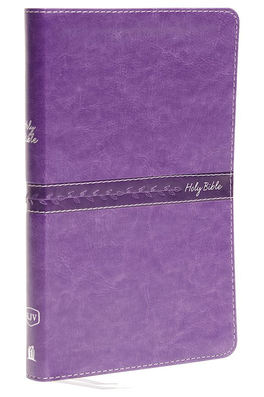 KJV Thinline Bible Purple Leathersoft (op)