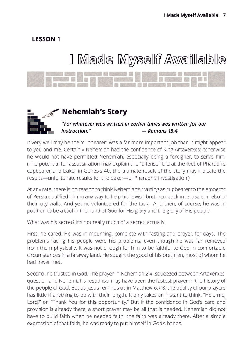 Remember Me With Favor: Life Lessons From the Story of Nehemiah