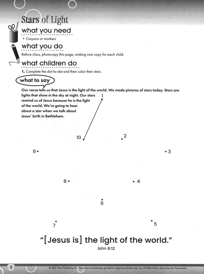 Top 50 Bible Stories About Jesus for Preschool - Ages 2-5