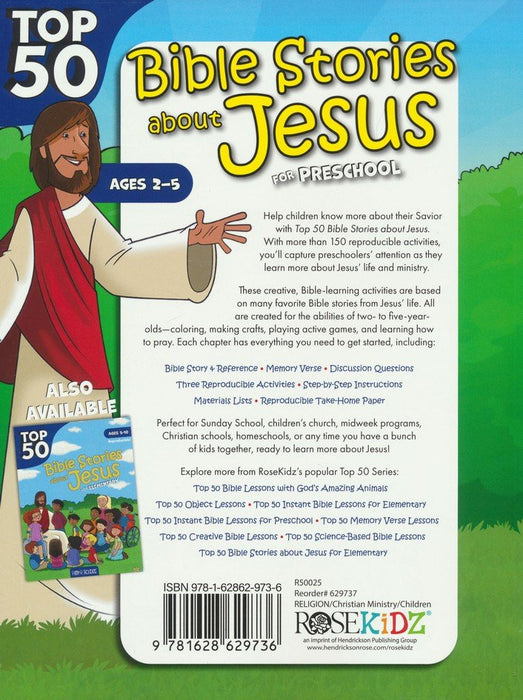 Top 50 Bible Stories About Jesus for Preschool - Ages 2-5