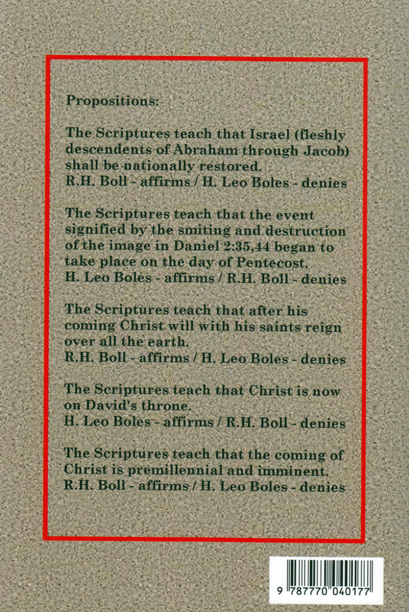 Boles-Boll Debate Back Cover