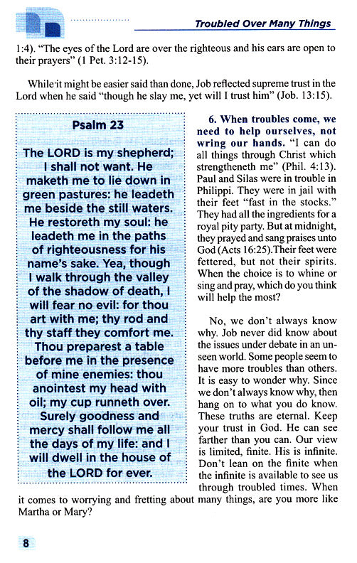 Troubled Over Many Things