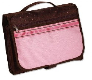 Bible Cover Tri-Fold Large Pink/Chocolate