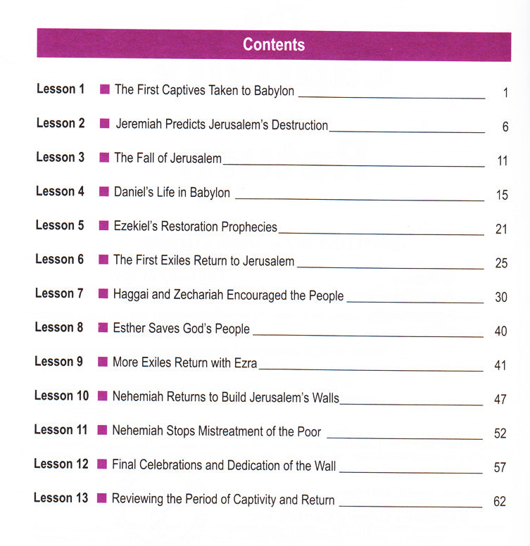 Table of Contents