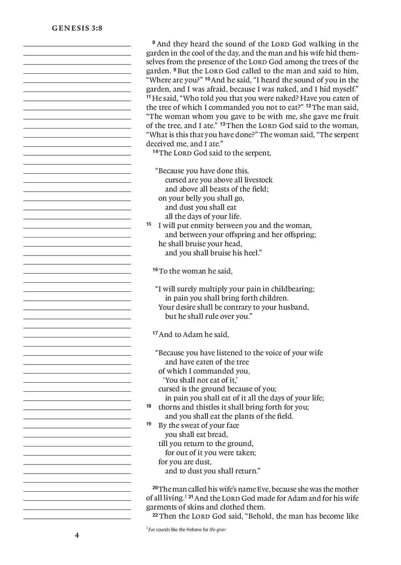 ESV Single Column Journaling Bible, Large Print, Burgundy/Red TruTone