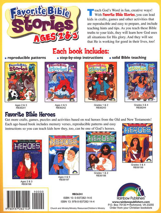 Favorite Bible Stories Ages 2 & 3