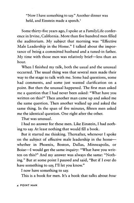 Point Man - How a Man Can Lead His Family