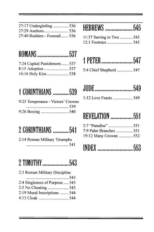 New Manners & Customs of the Bible