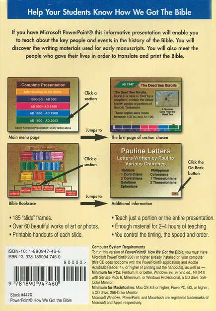 PowerPoint - How We Got the Bible