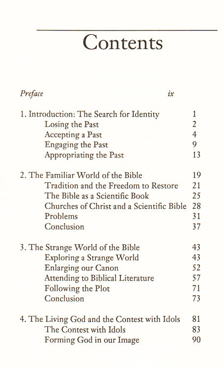 Table of Contents