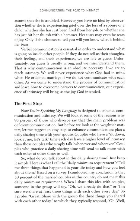 Now You're Speaking My Language