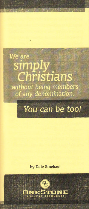 We Are Simply Christians Tract - 25 Pack