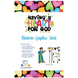 Having A Heart for God - Character Graphics, David