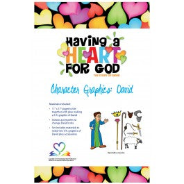 Having A Heart for God - Character Graphics, David