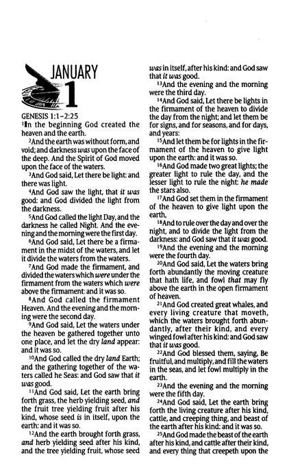 The One Year Bible - KJV