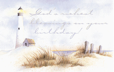 Postcard Birthday - God's Richest Blessings