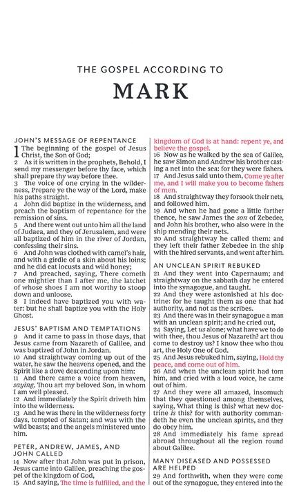 KJV Thinline Bible Pink Leathersoft