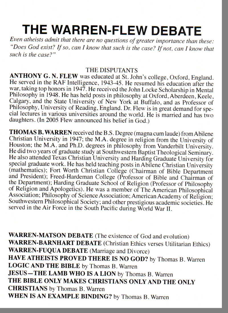 Warren-Flew Back Cover