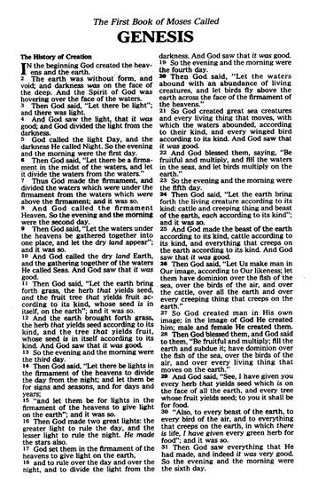 Genesis Chapter1