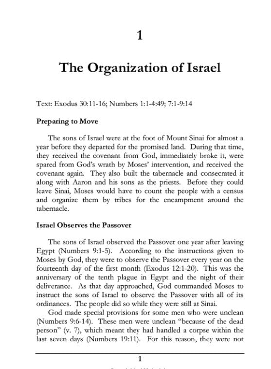 From Sinai to Pisgah: The History of Moses and Israel through the Wilderness