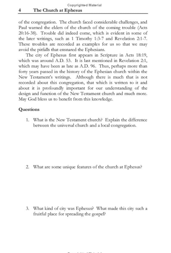 The Church at Ephesus: From Acts to Revelation