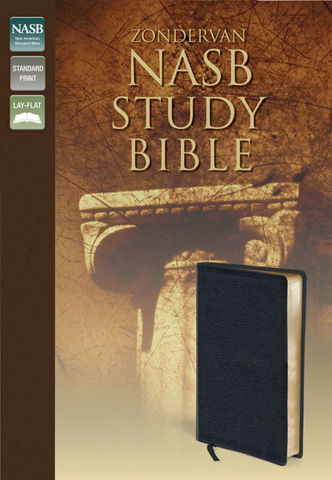 NAS Study Bible - Black Bonded Leather
