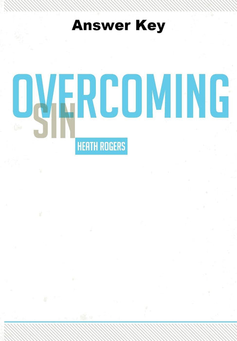 Overcoming Sin - Downloadable Answer Key PDF